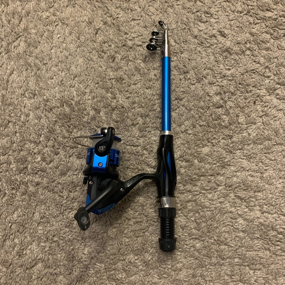 Leo fishing lightweight telescopic kids fishing rod